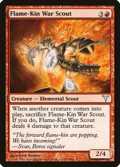 Flame Kin War Scout Dissension Magic card