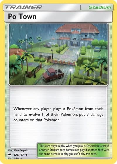 Po Town SM - Burning Shadows Pokemon card