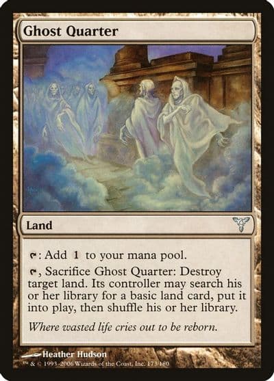 Ghost Quarter Dissension Magic card