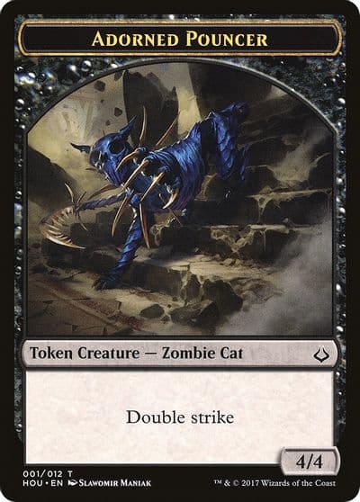 Adorned Pouncer Horse Double Sided Token Hour of Devastation Magic card