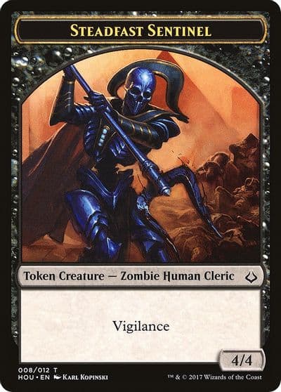 Steadfast Sentinel Cat Double Sided Token Hour of Devastation Magic card