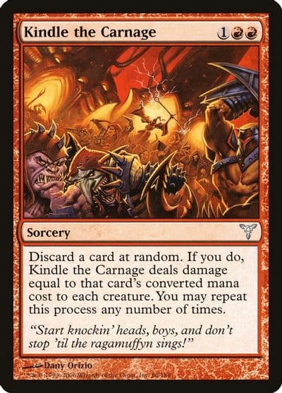 Kindle the Carnage Dissension Magic card