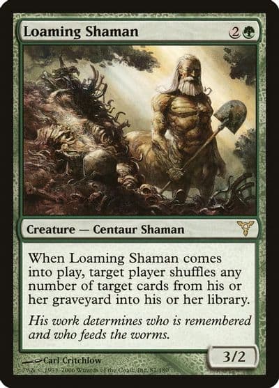 Loaming Shaman Dissension Magic card