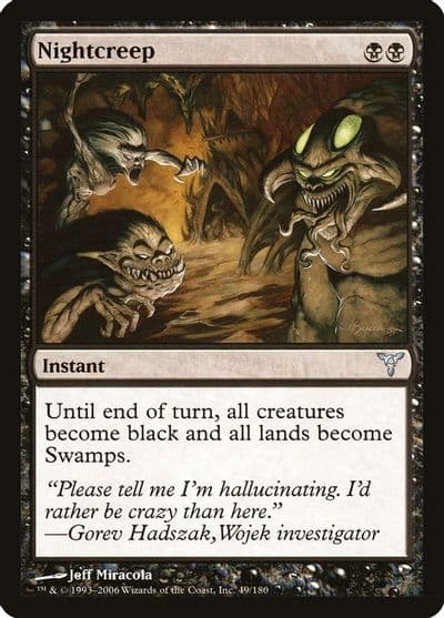 Nightcreep Dissension Magic card