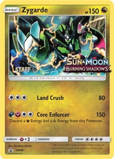 Zygarde - SM48 (Prerelease) [Staff] SM Promos Pokemon card