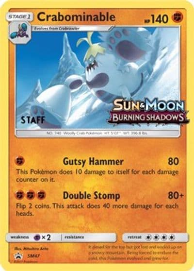 Crabominable - SM47 (Prerelease) [Staff] SM Promos Pokemon card