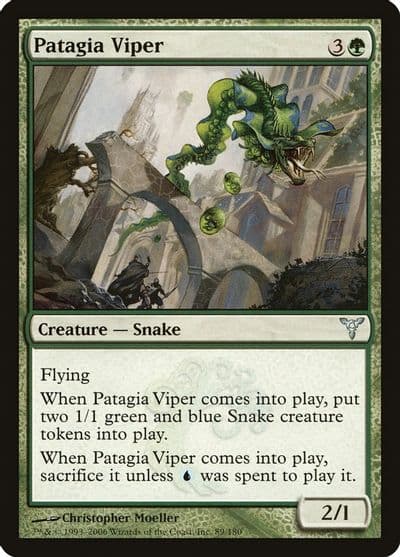 Patagia Viper Dissension Magic card