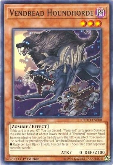 Vendread Houndhorde Code of the Duelist Yu-Gi-Oh! card