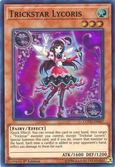 Trickstar Lycoris Code of the Duelist Yu-Gi-Oh! card