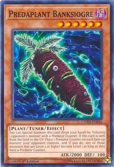 Predaplant Banksiogre Code of the Duelist Yu-Gi-Oh! card