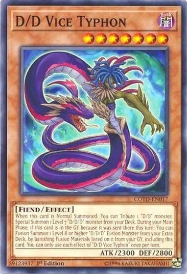 D D Vice Typhon Code of the Duelist Yu-Gi-Oh! card