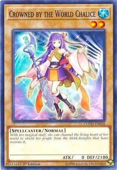 Crowned by the World Chalice Code of the Duelist Yu-Gi-Oh! card