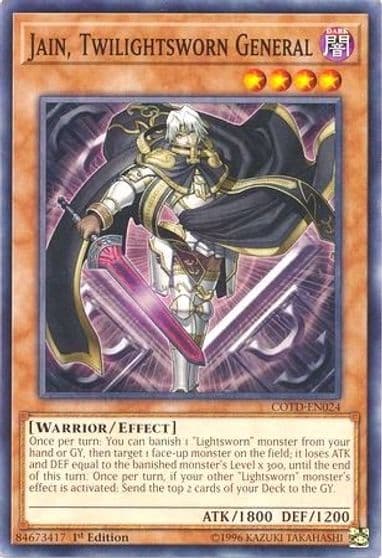 Jain Twilightsworn General Code of the Duelist Yu-Gi-Oh! card