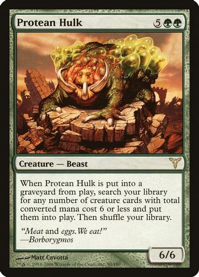 Protean Hulk Dissension Magic card