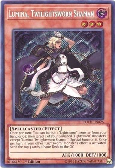 Lumina Twilightsworn Shaman Code of the Duelist Yu-Gi-Oh! card