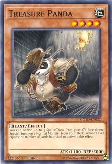 Treasure Panda Code of the Duelist Yu-Gi-Oh! card