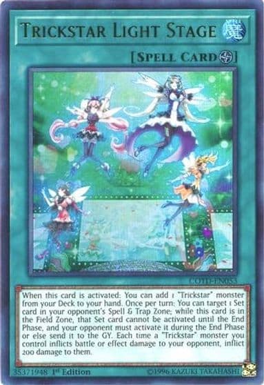 Trickstar Light Stage Code of the Duelist Yu-Gi-Oh! card