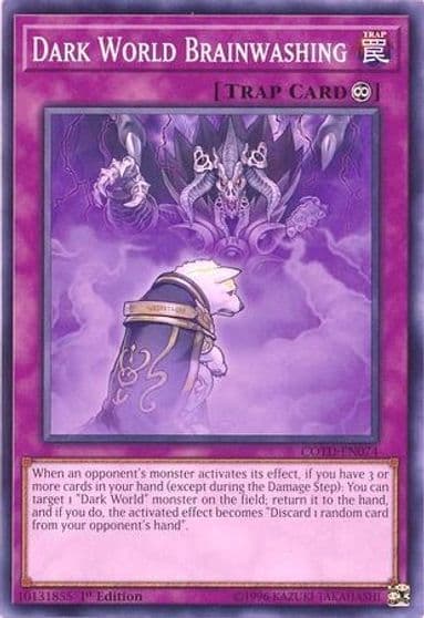 Dark World Brainwashing Code of the Duelist Yu-Gi-Oh! card
