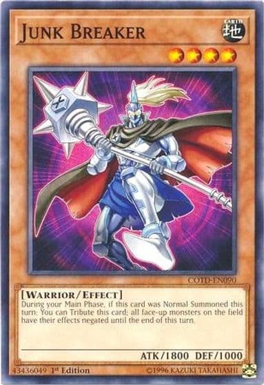 Junk Breaker Code of the Duelist Yu-Gi-Oh! card