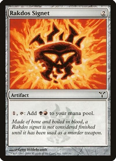 Rakdos Signet Dissension Magic card