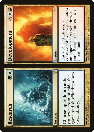 Research Development Dissension Magic card
