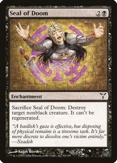 Seal of Doom Dissension Magic card