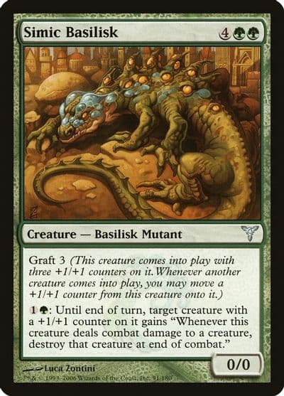 Simic Basilisk Dissension Magic card