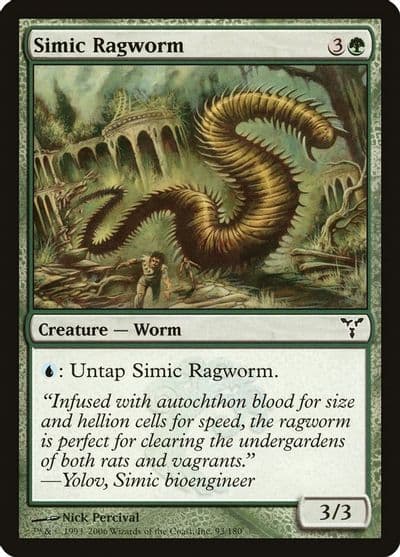 Simic Ragworm Dissension Magic card