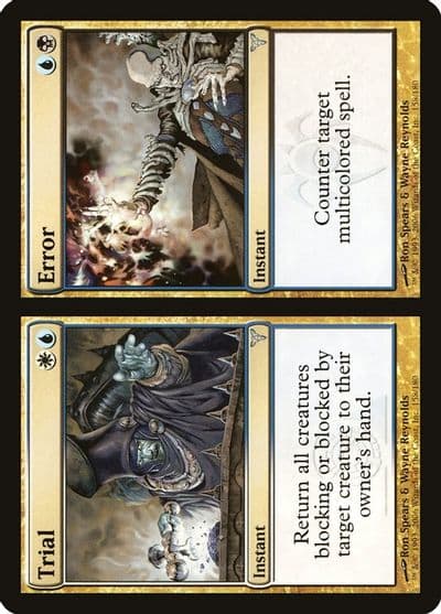 Trial Error Dissension Magic card