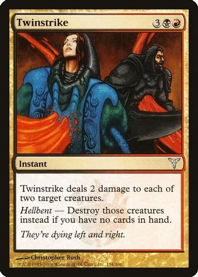Twinstrike Dissension Magic card