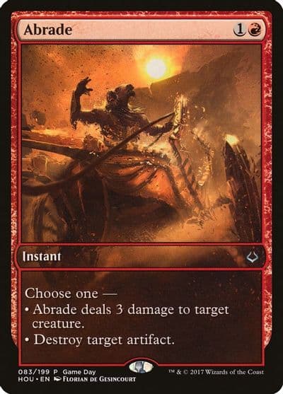 Abrade Game Day & Store Championship Promos Magic card