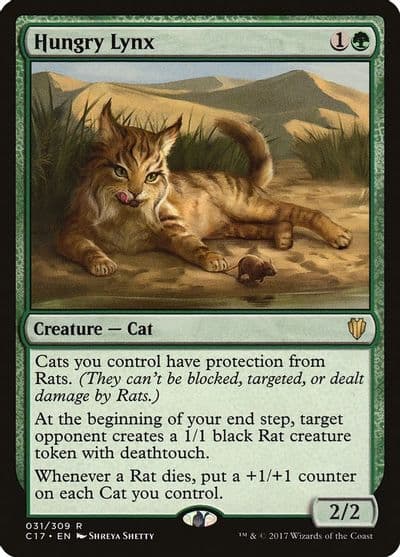 Hungry Lynx Commander 2017 Magic card