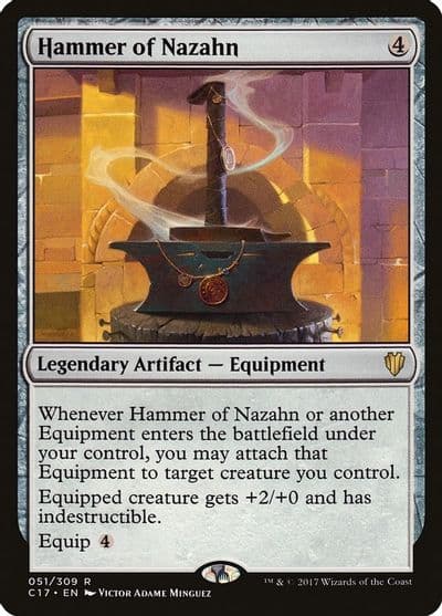 Hammer of Nazahn Commander 2017 Magic card