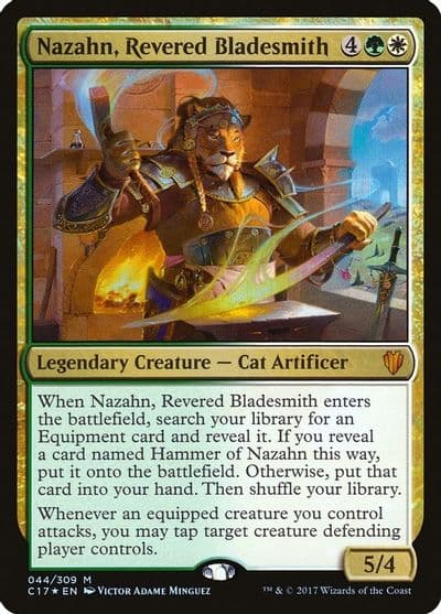 Nazahn Revered Bladesmith Commander 2017 Magic card