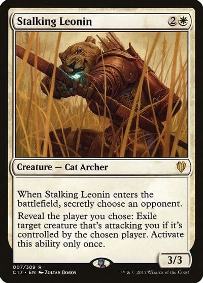 Stalking Leonin Commander 2017 Magic card