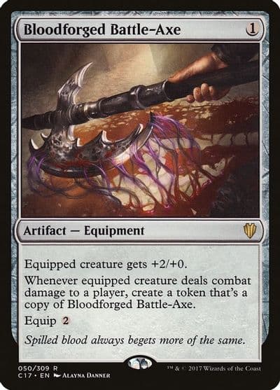 Bloodforged Battle Axe Commander 2017 Magic card