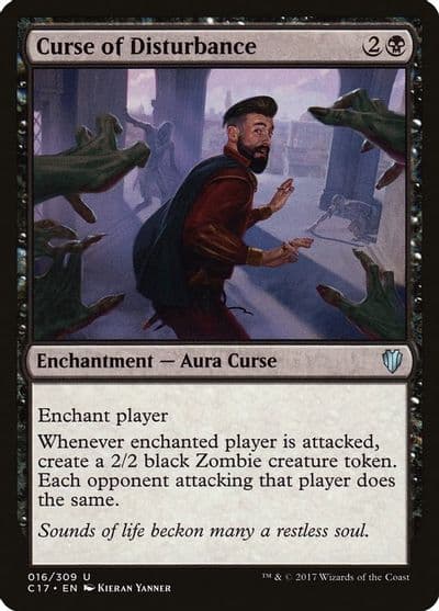 Curse of Disturbance Commander 2017 Magic card