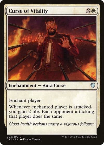 Curse of Vitality Commander 2017 Magic card