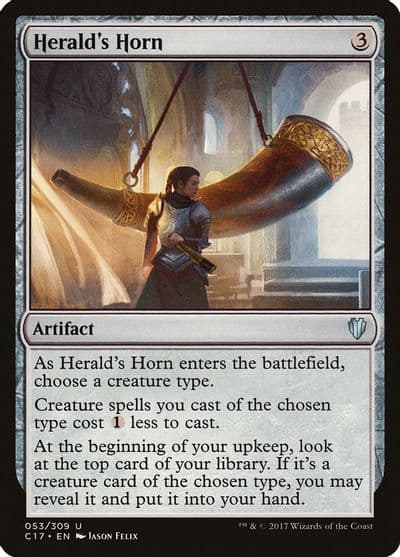 Heralds Horn Commander 2017 Magic card