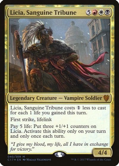 Licia Sanguine Tribune Commander 2017 Magic card