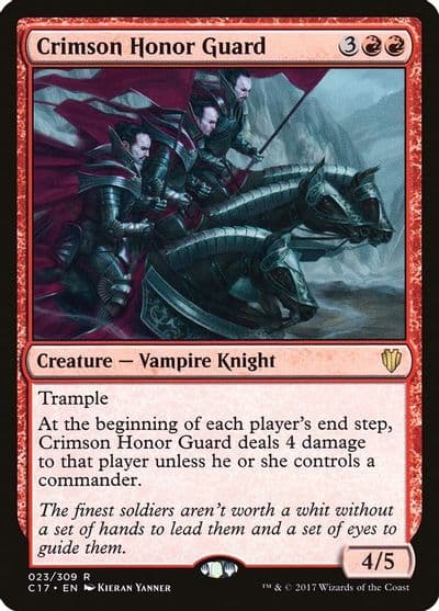 Crimson Honor Guard Commander 2017 Magic card