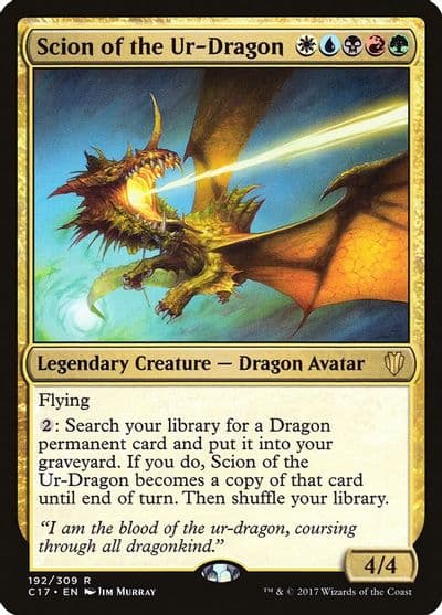 Scion of the Ur Dragon Commander 2017 Magic card