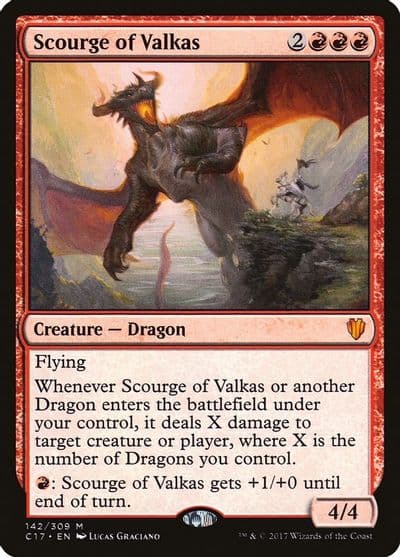 Scourge of Valkas Commander 2017 Magic card