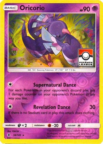 Oricorio (Pokemon League) League & Championship Cards Pokemon card