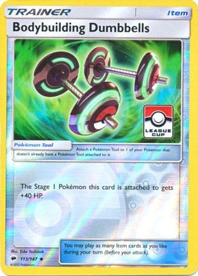 Bodybuilding Dumbbells (League Cup) League & Championship Cards Pokemon card