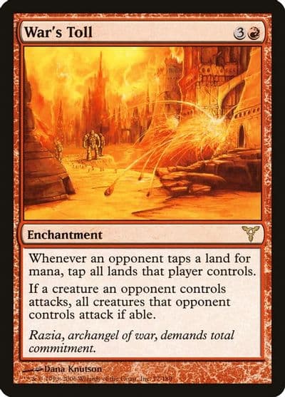 Wars Toll Dissension Magic card
