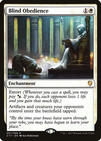 Blind Obedience Commander 2017 Magic card