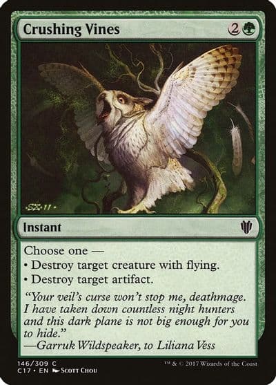 Crushing Vines Commander 2017 Magic card