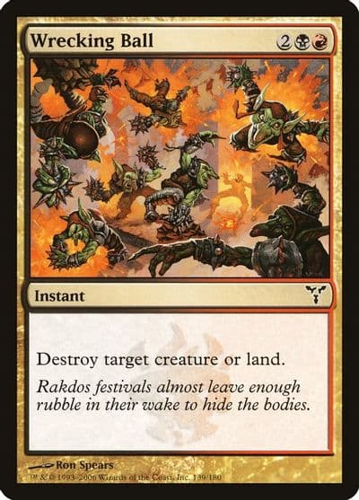 Wrecking Ball Dissension Magic card