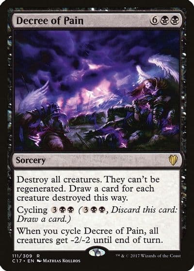 Decree of Pain Commander 2017 Magic card